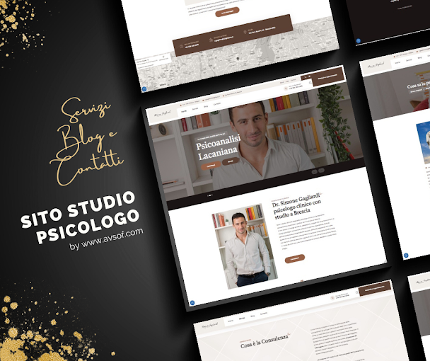 Esempio di home page del portfolio Studio Psicologo