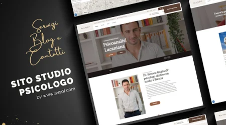 Anteprima sito web Studio Psicologo Esempio di home page del portfolio Studio Psicologo